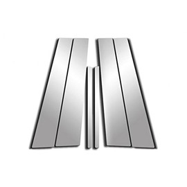QMI P482003-6 PILLAR POST SET FOR Lincoln Town Car Pillar Posts Are Mirror Polished 304 Stainless Steel Beveled Edges Set Of 6