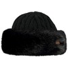 Barts Fur Cable Bandhat Beanie Hat, Black (Black 0001), One