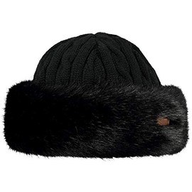 Barts Fur Cable Bandhat Beanie Hat, Black (Black 0001), One Size