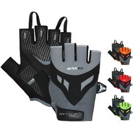 Mytra Fusion Fitness Weight lifting,Gym Gloves (Grey/Black, S/M)