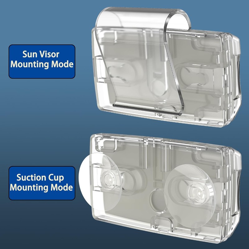 ZANEDY EZ Pass Holder for Windshield and Visor with Strong