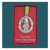 Basic Spirit Gnome Pewter Ornament with Santa Hat for Holiday