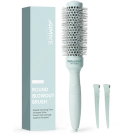 AIMIKE Round Brush for Blow Out, Small Round Hair Brush w/Nano Thermal Ceramic & Ionic Tech, for Blow Drying & Salon-like Styling at Home, Maximum Volume and Shine - 2.1” Overall Dia for Short Hair