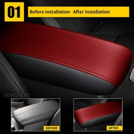 AOMSAZTO Armrest for 2013-2018 Nissan Altima Red