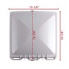 Superior Electric RVA1551W RV Trailer Vent Cover Compatible with Jensen