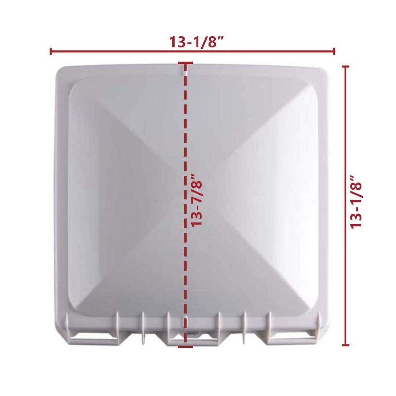 Superior Electric RVA1551W RV Trailer Vent Cover Compatible with Jensen