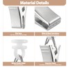 60 PCS Curtain Hook Clips, Stainless Steel Metal Clips, Curtain