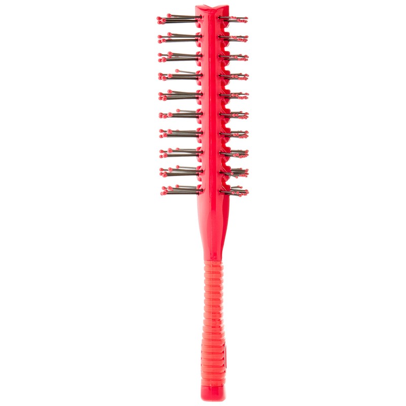 Comair 3020645 Tunnel Valve Brush Double-Sided Ruby Red