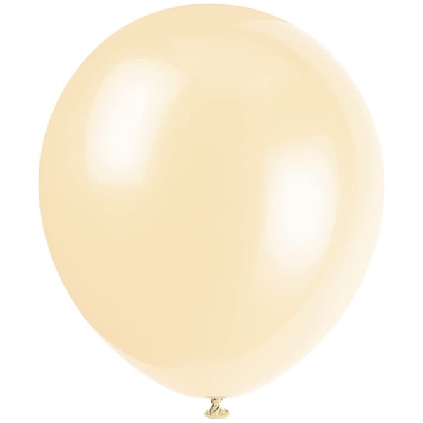 12" Latex Ivory Balloons, 10ct