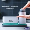OMAIA 4-in-1 Dish Soap Dispenser Set with Sponge Holder and