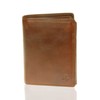 Visconti Tuscany 44 Secure RFID Blocking Genuine Leather Wallet (Tan)