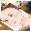 STOBOK 3pcs Face Painting Practice Board Reusable Template for Makeup