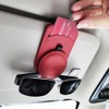 Car Glasses Holder Magnetic Universal Car Glasses Holder PU Leather