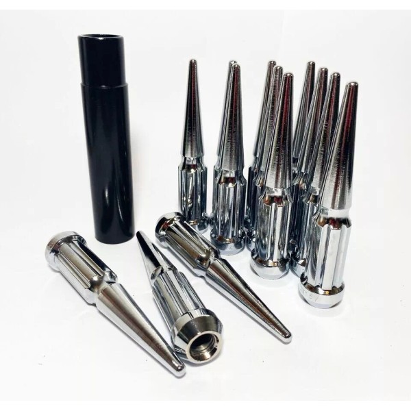 LAA 23 Chrome Spline Spike Lug Nuts 14x1.5 For 2019