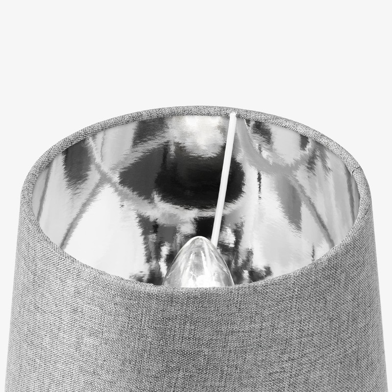 Navaris 2 x Lampshade Table Lamp E14 Round - 15.2