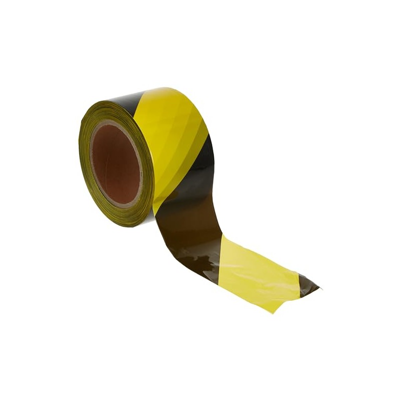 Faithfull Absperrband, 70 mm x 500 m, Schwarz/Gelb