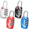 TRIXES TSA Suitcase Padlocks - 4 Pack of Combination Padlocks