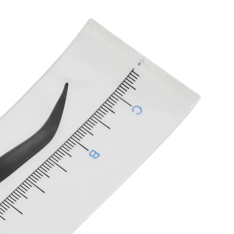 150PCS Eyebrow Stencil Ruler Clear Scale Transparent Eyebrow Shape Positioning