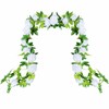 UKELER 2 Pack 14FT Artificial Rose Vines White Flower Garland
