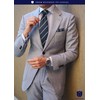 HISDERN A3-02 Washable Necktie, Chief, Clip, Set of 3, Width