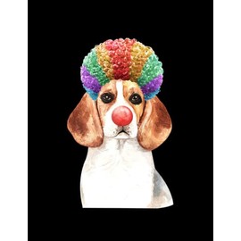 Beagle Beagle Gift For Beagle Owner Hair,afro,red nose NOTEBOOK: 8.5 x 11 Inches, 100 Pages