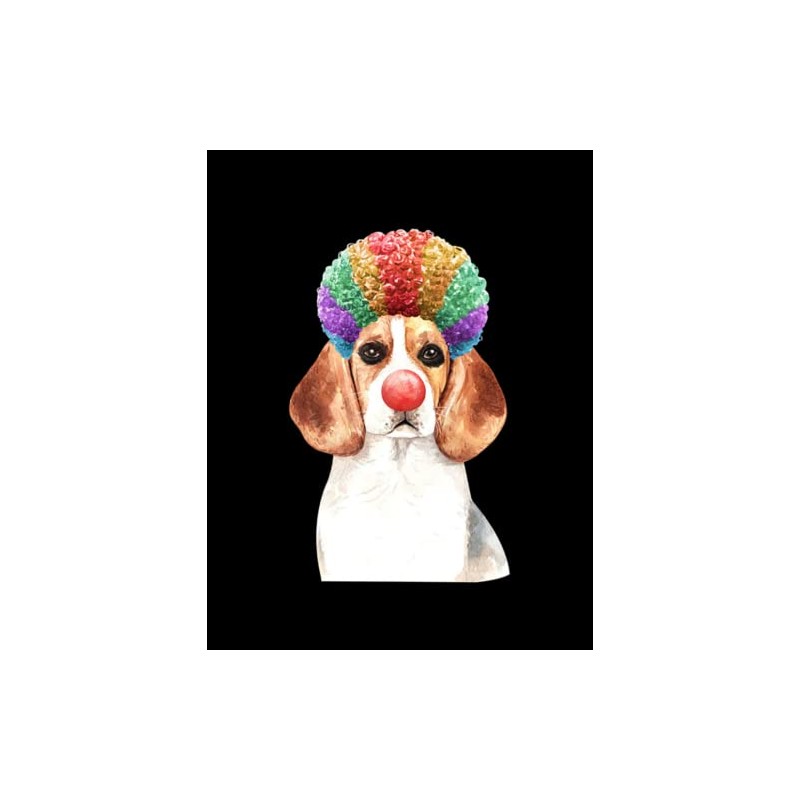 Beagle Beagle Gift For Beagle Owner Hair,afro,red nose NOTEBOOK: 8.5