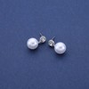 Yheakne Boho Crystal Pearl Dangle Earrings Silver Pearl Drop Earrings