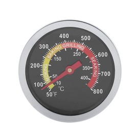 TOPINCN BBQ Thermometer, Digital Instant Read Meat Thermometer Round Hood 50~800℉ Stainless Steel Smoker Thermometer Temperature Gauge for Barbecue Cooking