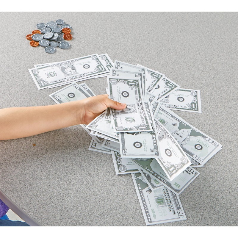 Learning Resources Pretend Play Money - 150 Pieces, Ages 3+