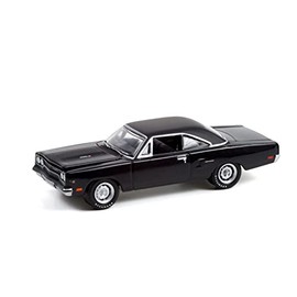 1970 Plymouth Road Runner (Lot #970.1), Gloss Black - Greenlight 37240/48-1/64 Scale Diecast Model Toy Car