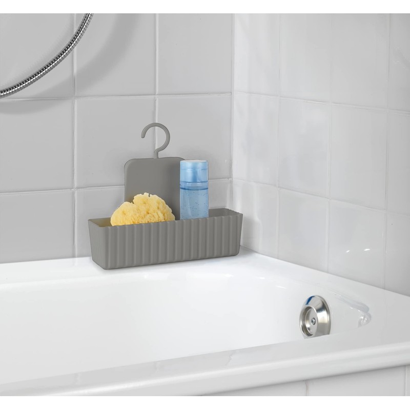 WENKO Minas Taupe Shower Caddy Wall Basket