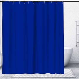 NTETSN Classic Royal Blue Shower Curtain, Solid Color Washable Thicken Heavy Duty Fabric Bathroom Curtain, Water Repellent Upgrade Polyester Shower Curtains, 72 X 78 Inches, YLYYNT2480