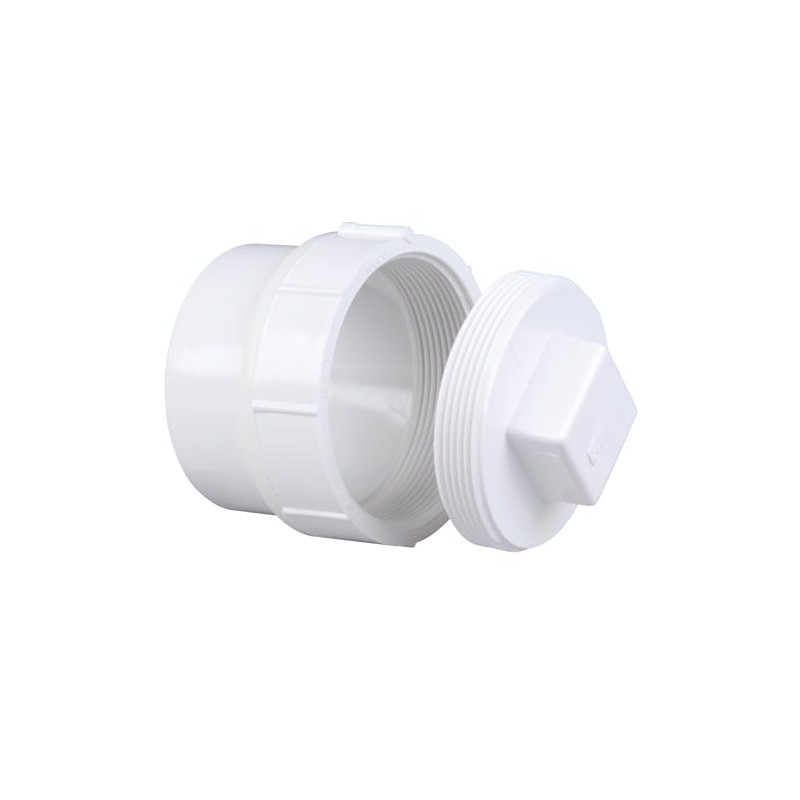 NIBCO 4 in. PVC Cleanout Adapter Spg x Cleanout with