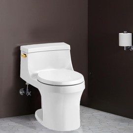 Universal Side Mount Toilet Handle Compatible with Kohler 85114-CP Trip Lever Kit, Toilet Tank Parts Handle Replacement, Vibrant (Polished Gold)