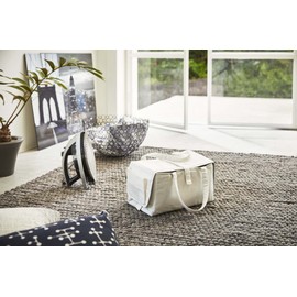 Yamazaki 3443 Tower Iron Plastic Bag, White, Cotton/Polyester, 33 x 18 x 18 cm