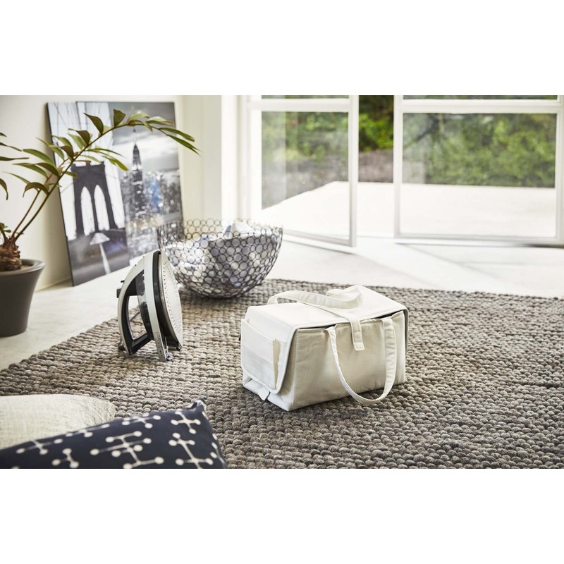 Yamazaki 3443 Tower Iron Plastic Bag, White, Cotton/Polyester, 33 x