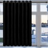 Easy-Going Blackout Door Curtains for Bedroom, Solid Thermal Insulated Grommet