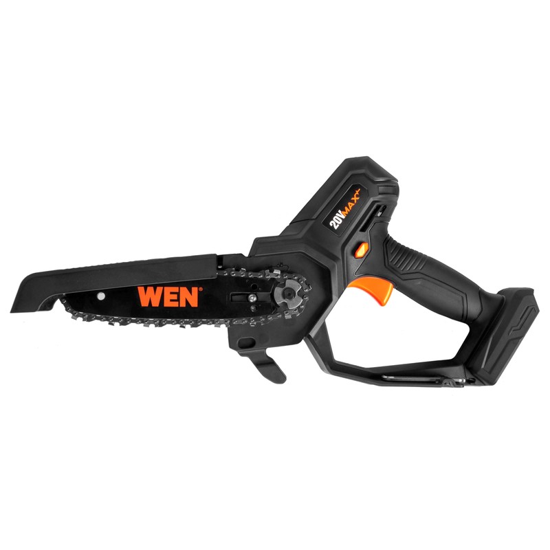 WEN 20V Max Cordless Mini Chainsaw with 6-Inch Bar, 4Ah