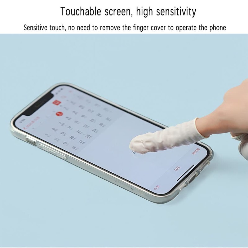 200 Count Latex Finger Cots, Disposable Fingertips Protector Finger Covers,