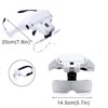 ThreeH LED Head Magnifier Glasses 1.0X-3.5X for Crafts/Repairs with 5