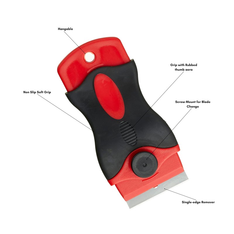 Mini Soft Grip Scraper – Compact Label & Sticker Remover