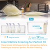 Ugotfeels Breastmilk Storage Container with L Shaped Separator Boards, Dividers