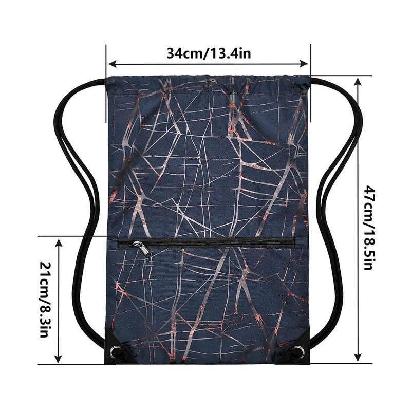 HOLYLUCK Men & Women Sport Gym Sack Drawstring Backpack Bag