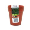 Stewart 4832014 12.7 cm Flower Pot - Orange/Terracotta (Pack of