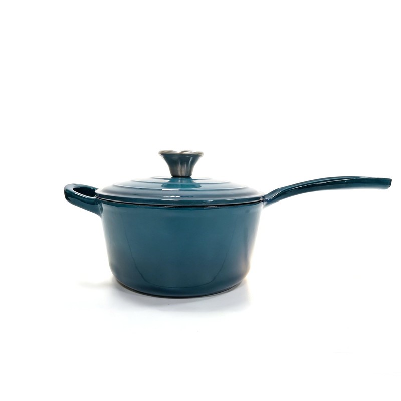 Davnjcka Enameled Cast Iron Saucepan, Non Stick Sauce Pan with