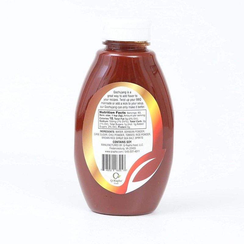 Q-Rapha Classic Korean Gochujang - GMO and Gluten free, Vegan