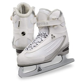 Jackson Ultima ST2321 Girls Ice Skates White Size: Youth Medium 1