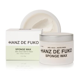 Hanz de Fuko Hanz de Fuko Sponge-Wax C Premium Mens Hair Styling Wax with Medium Hold & Semi-Matte Finish C 2oz