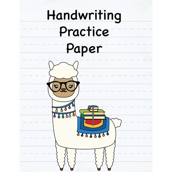 Handwriting Practice Paper: 8.5 x 11 Notebook with Dotted Lined