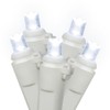 Vickerman Light Set Features 100 LED Lights on White Wire with 4" Bulb Spacing, 33', Cool White